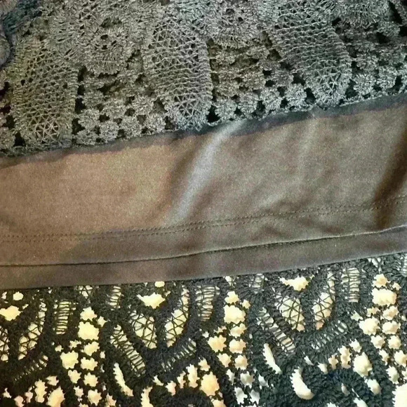 ADIVA Lace Blue Blouse with lining (Size 1X) - Picture 5 of 13